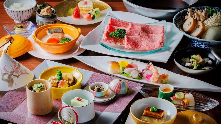 【山形牛すき焼き懐石】当館一番人気プラン！