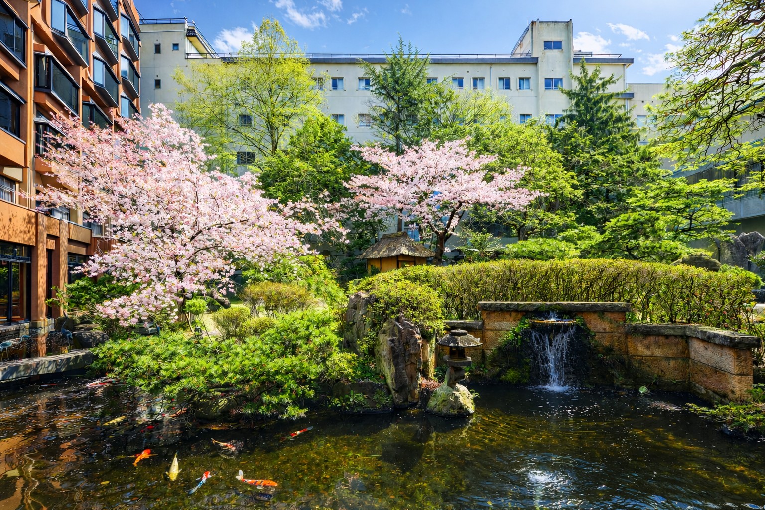 桜の季節、館内で春を感じるひとときを
