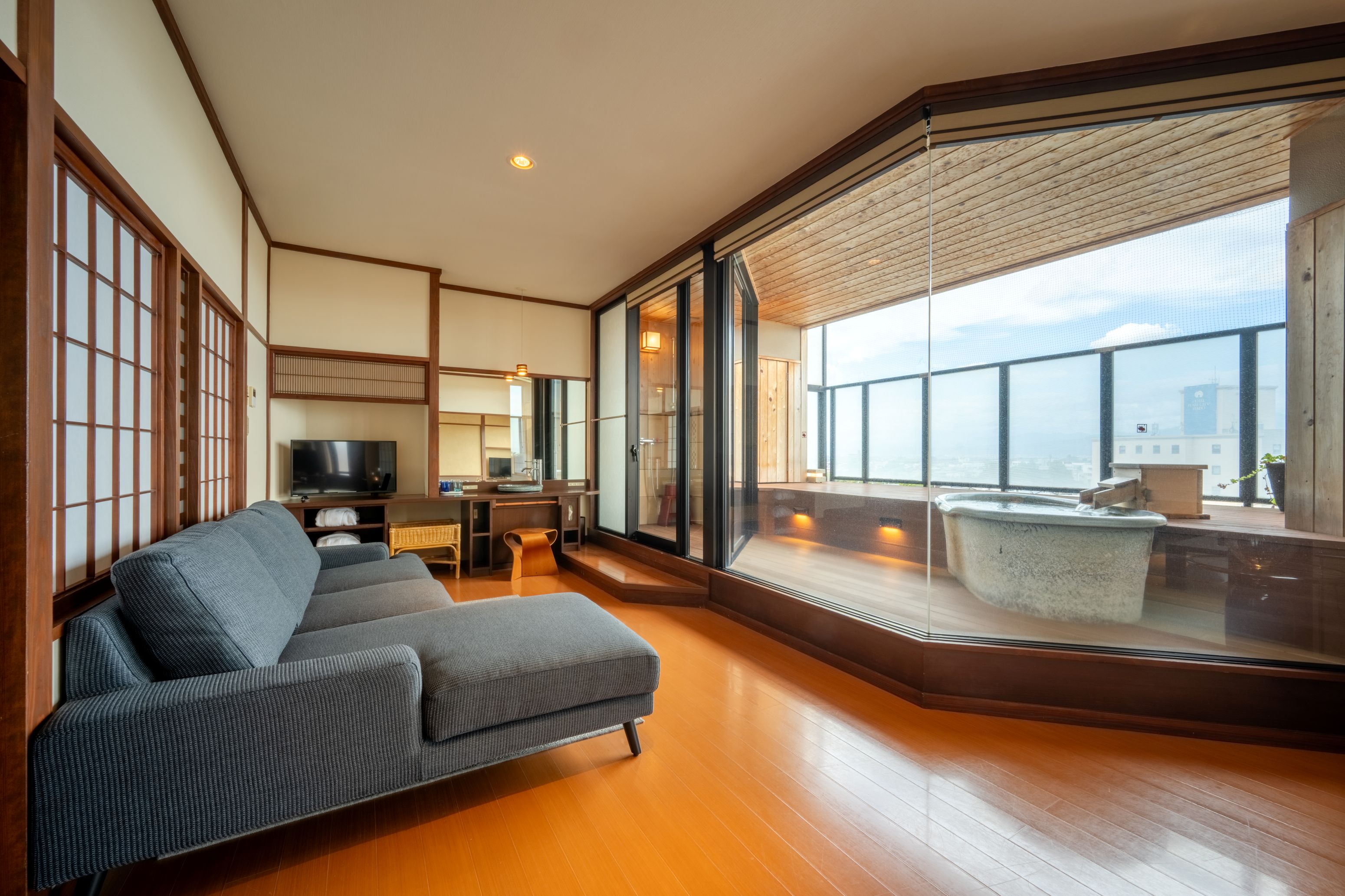 【露天風呂付】＜季のはな＞展望露天風呂付和モダンスイート