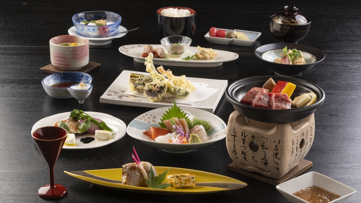【加賀あんやとコース】旬をリーズナブルに味わう♪感謝の気持ち『ありがとう』を込めてご用意（会場食）