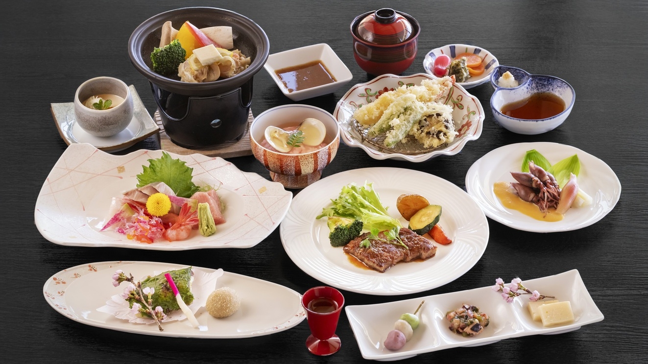 【さき楽14がお得】人気No.1会席！料理長が厳選した食材でお腹も心も満たされる満福コース！／会場食