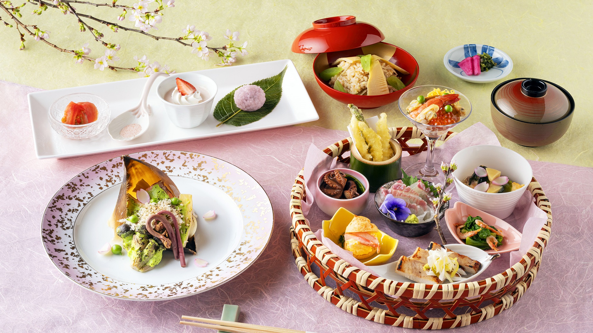 ランチタイム限定「籠盛御膳」3000円