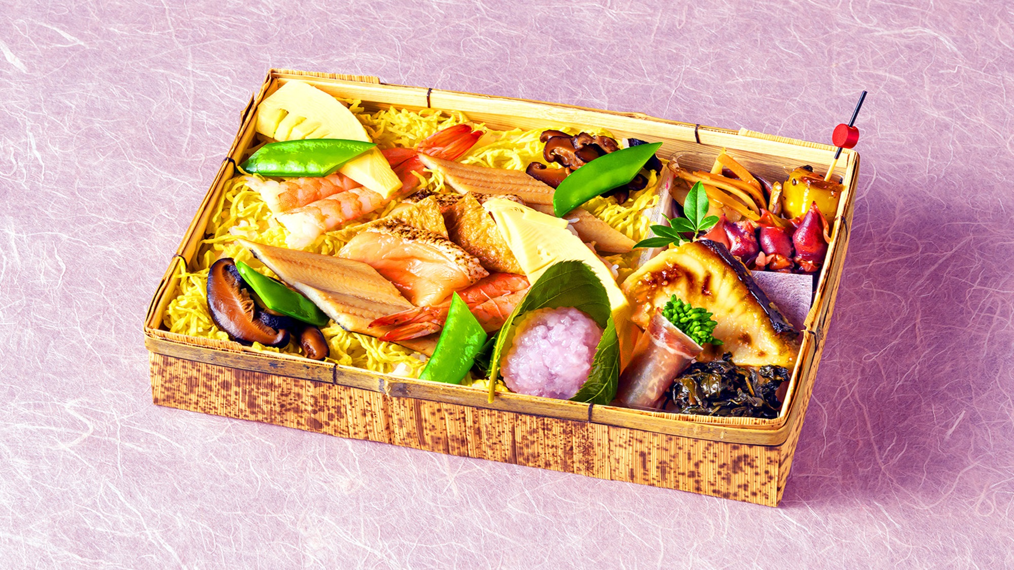 テイクアウト限定「春色ちらし寿司弁当」2200円