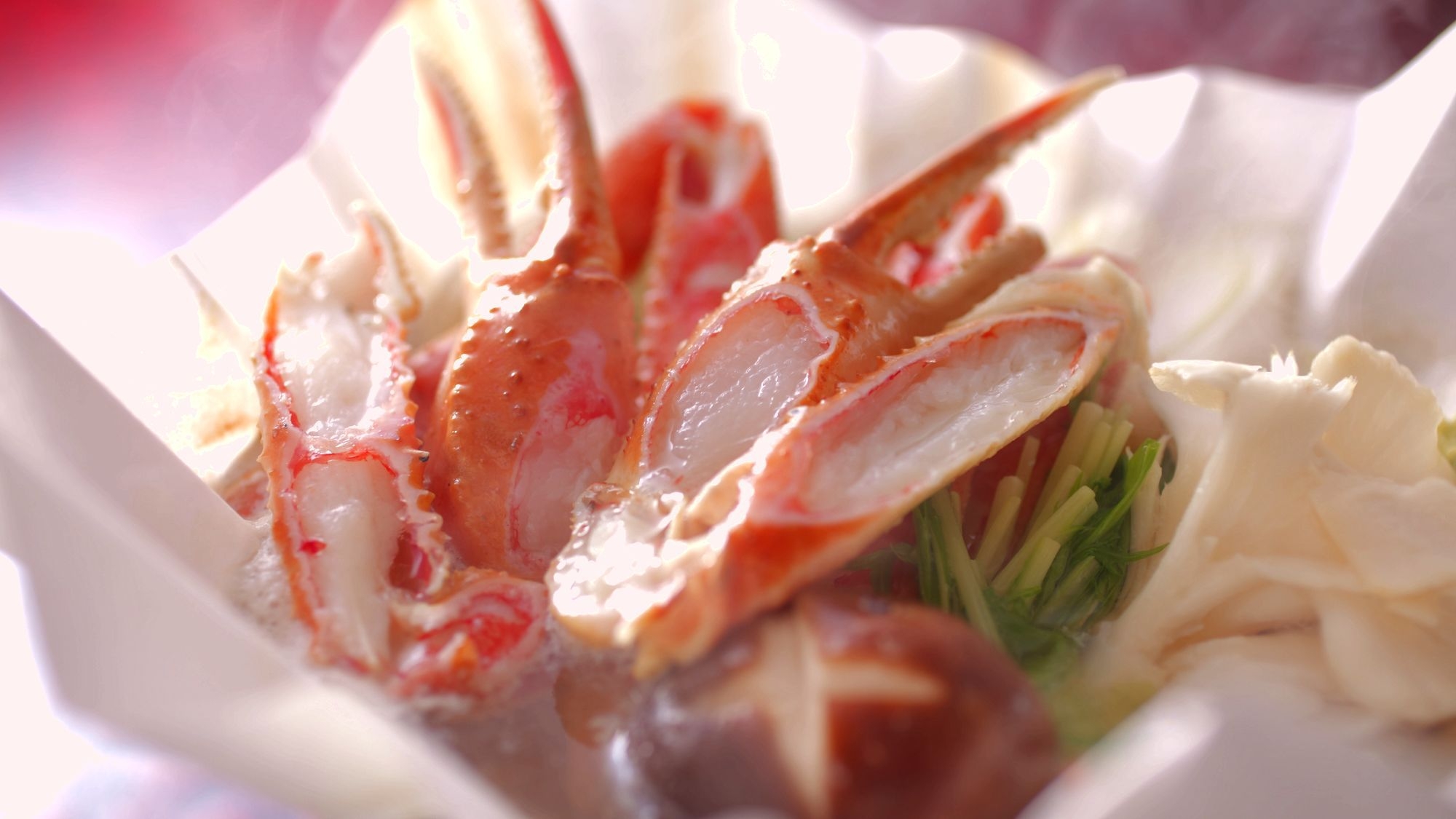 【8種の味わい蟹づくし】本ずわい蟹1人2杯相当★厳選・丸ごと姿ボイル蟹、炭火焼き蟹、蟹すき鍋、蟹釜飯