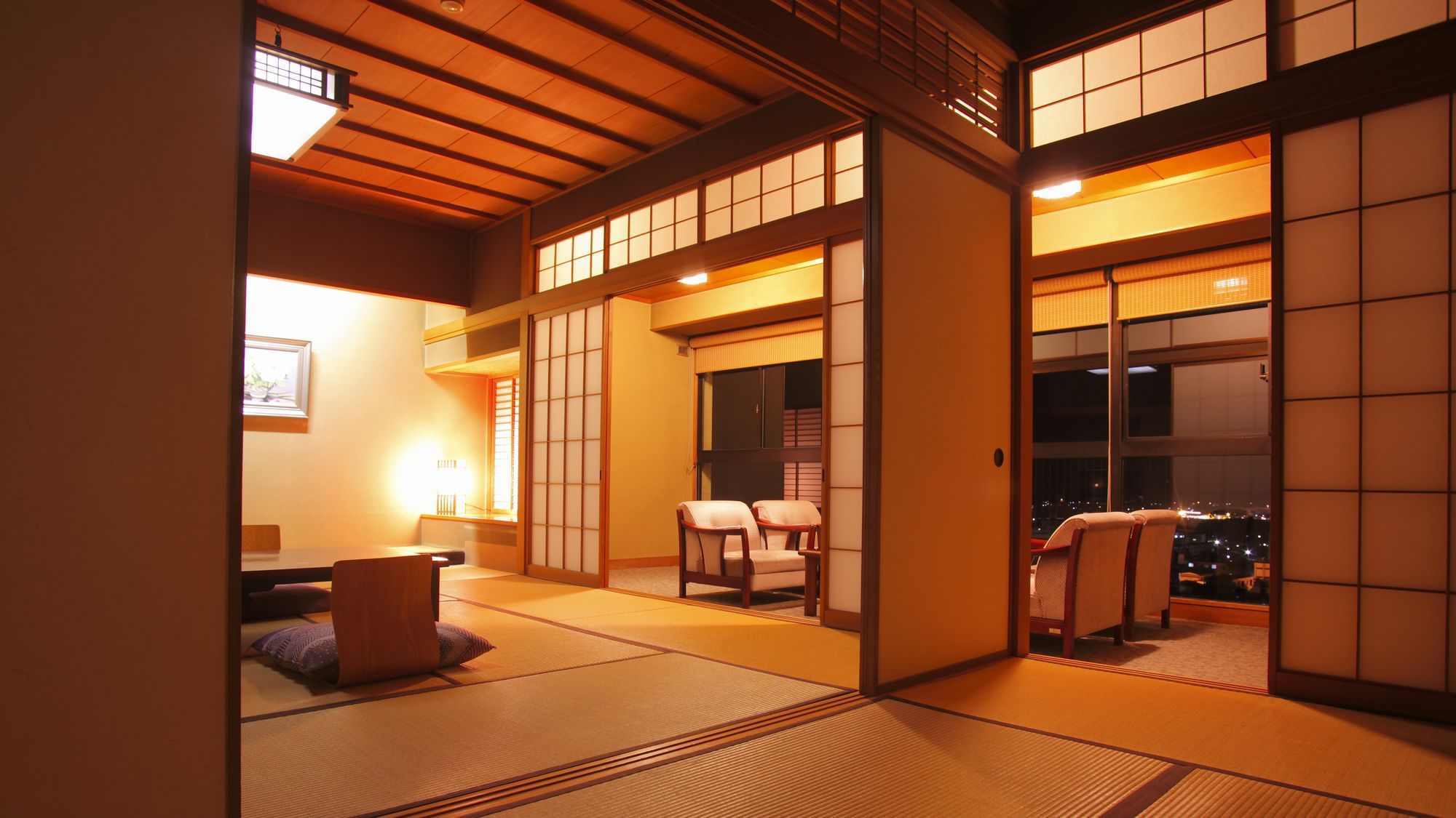 【【みどりの棟　和室】広縁・バス付　街側客室イメージ