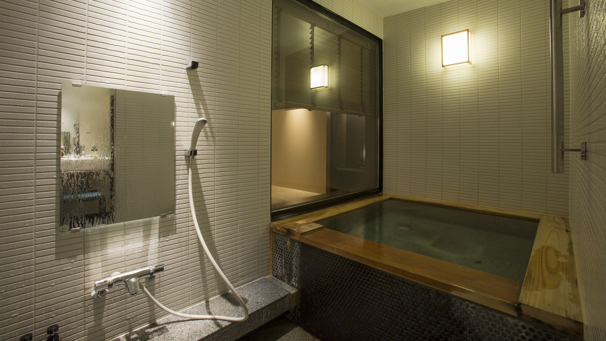 【源泉かけ流し内風呂付 和洋モダン ツイン】651号室・青丹(あおに)客室の一例