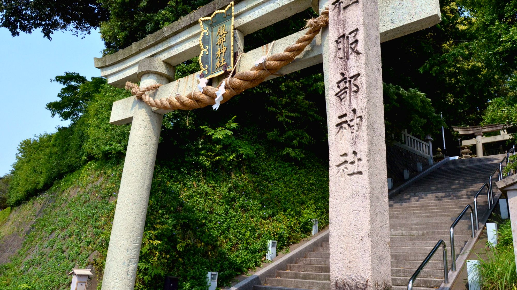 【服部神社】山代温泉の初詣スポット、夏には、山代大田楽のイベントの舞台にも
