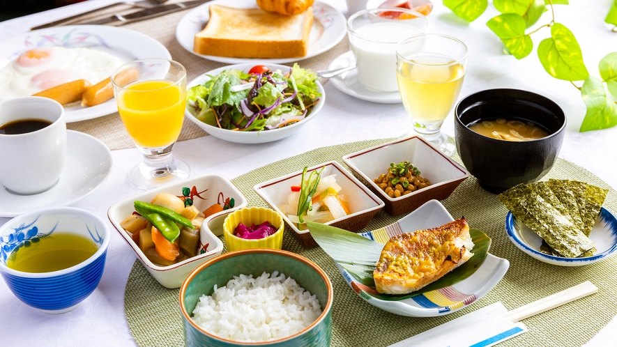 【朝食】選べる朝食！銚子の旬をふんだんに使用した「和朝食」と「洋朝食」