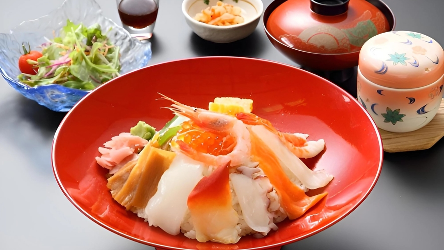 【選べる夕食：海鮮丼】