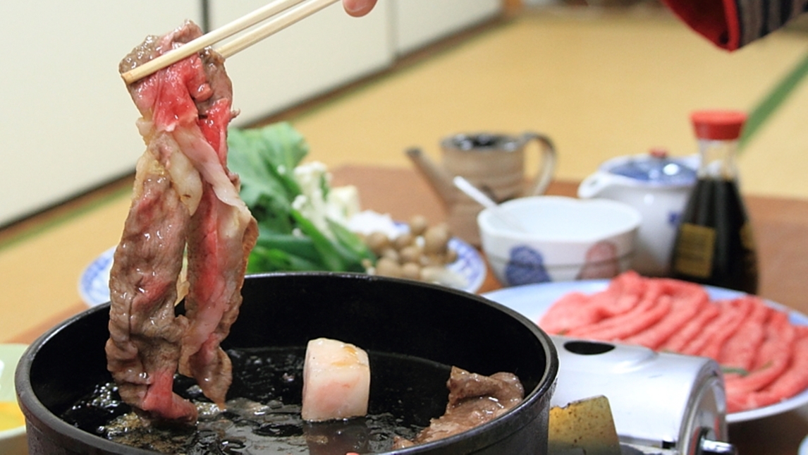 【グレードアップ】特選：近江牛のすき焼き！！ブランド和牛を個室食で存分に堪能！！