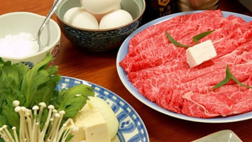 【グレードアップ】特選：近江牛のすき焼き！！ブランド和牛を個室食で存分に堪能！！