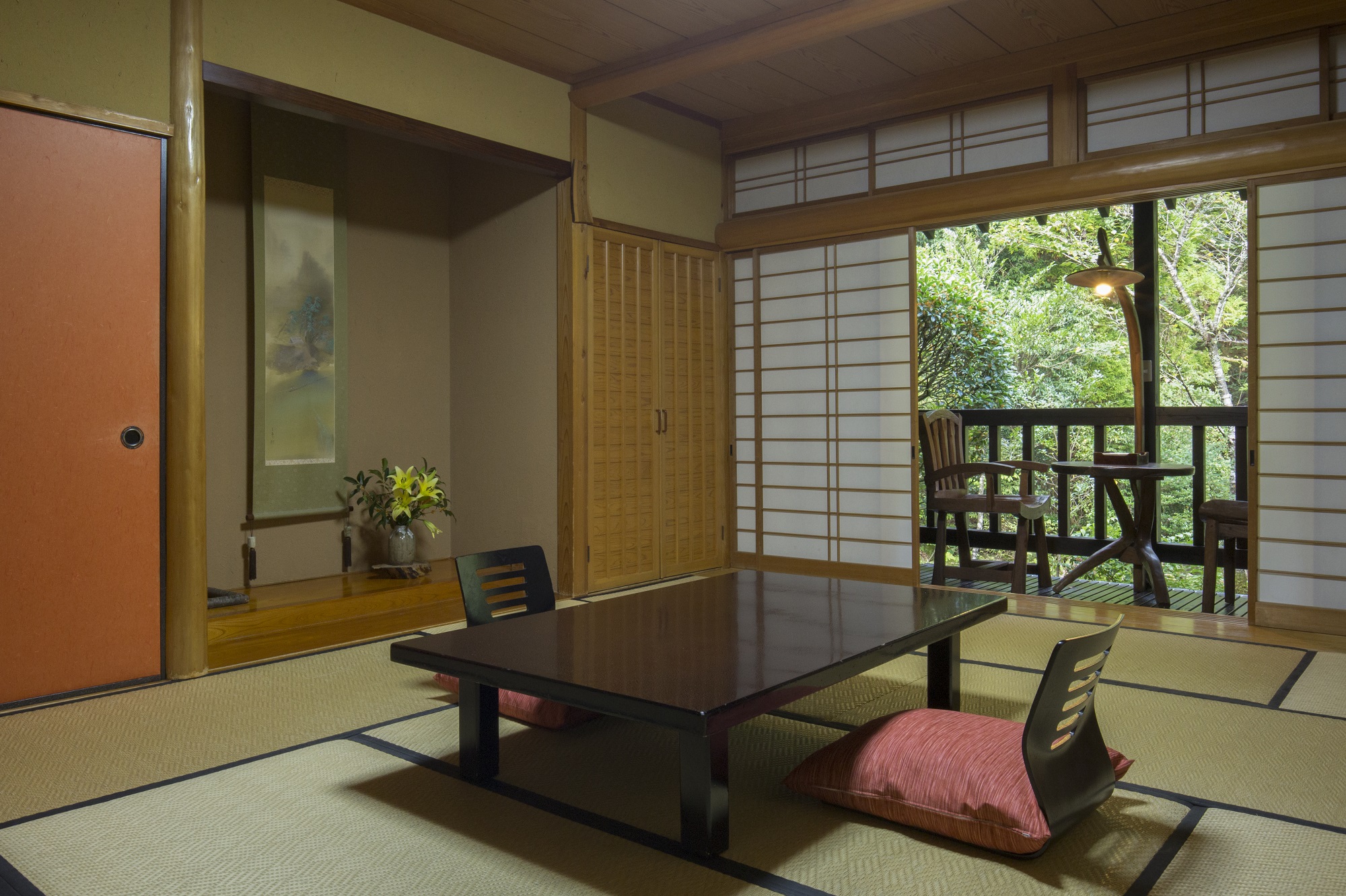 黒川温泉奥の湯の竹林別荘の部屋