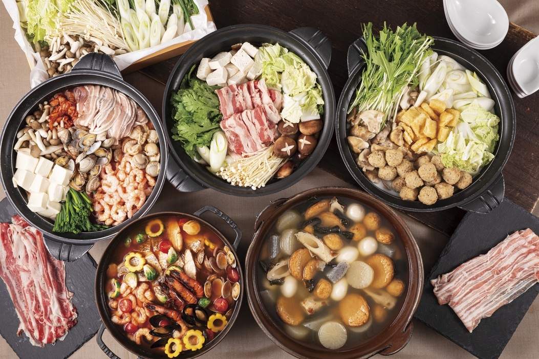 【18時入店】多彩な鍋を一度に楽しむ★冬のあったか鍋ディナービュッフェ付き＜夕食のみ＞