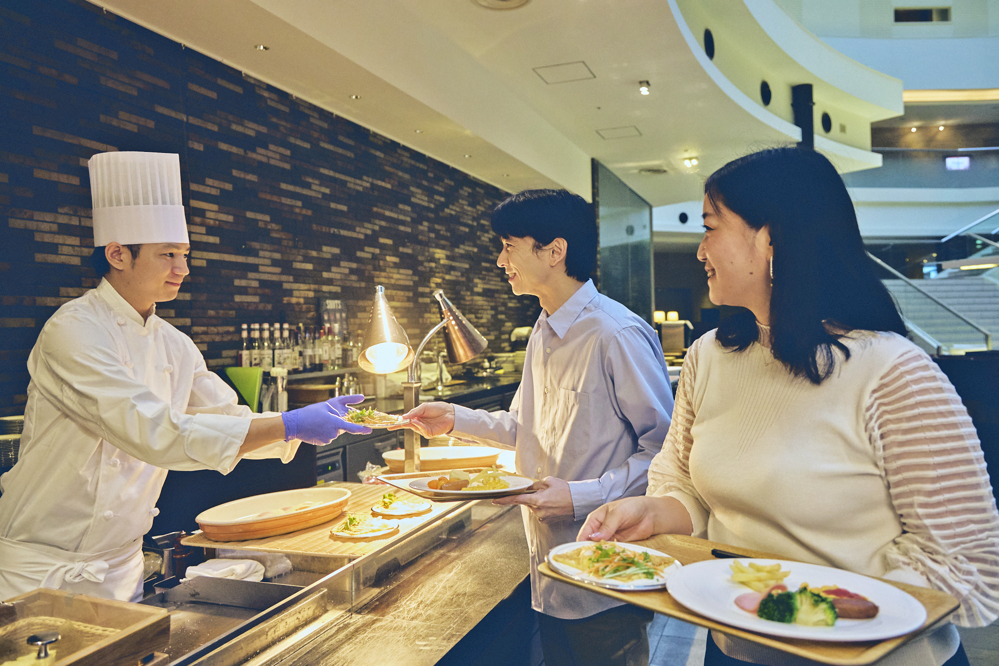 朝食ビュッフェ　ライブキッチンイメージ