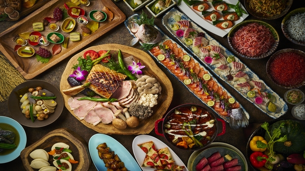 2024年4月〜【飲み放題付】【2食付ビュッフェプラン】潮騒をBGMに温泉と地域の旬の味覚を味わう！
