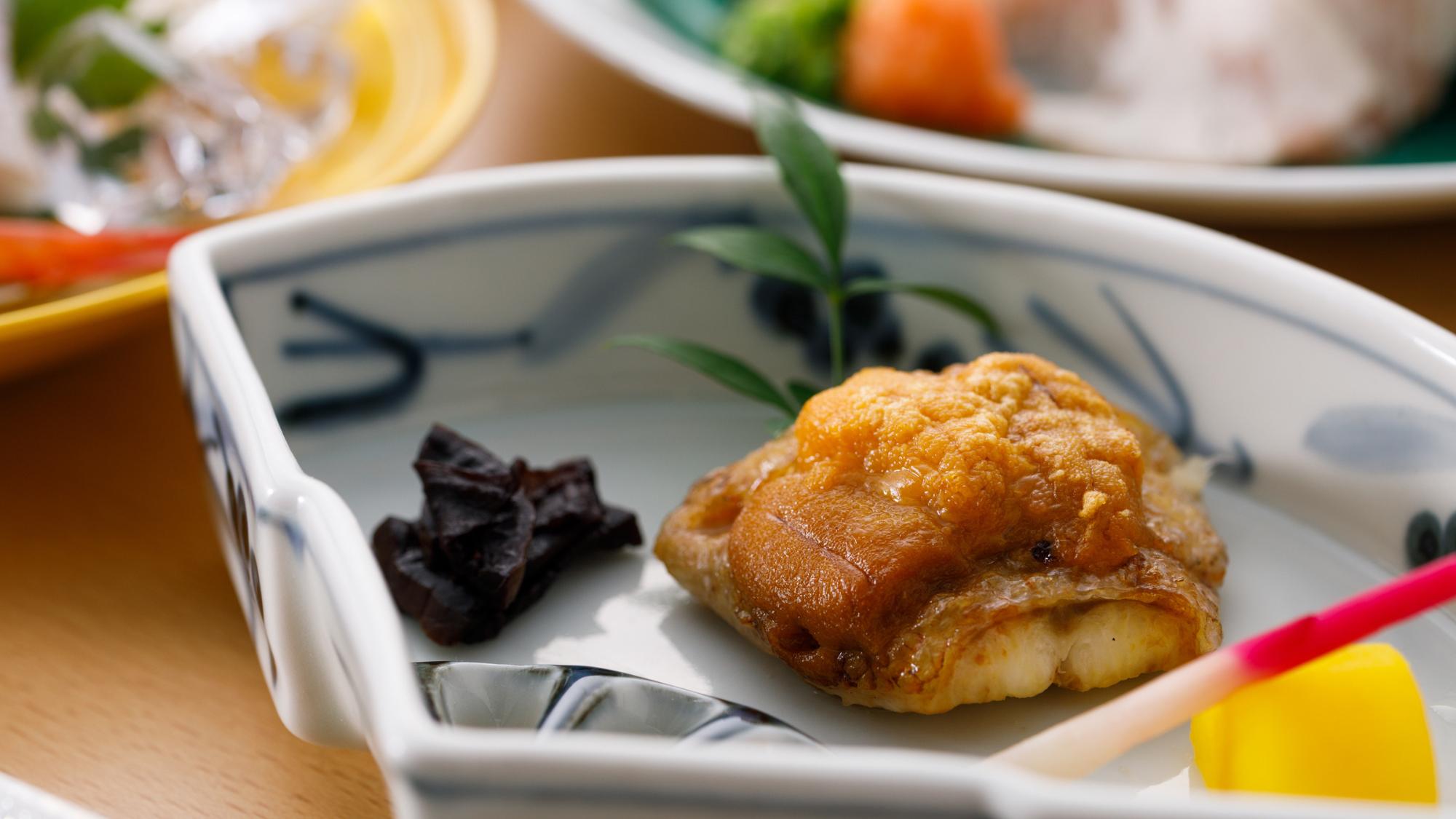のどぐろ雲丹焼き