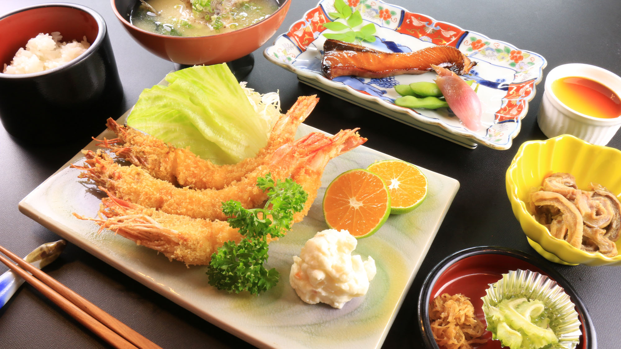 エビフライ定食