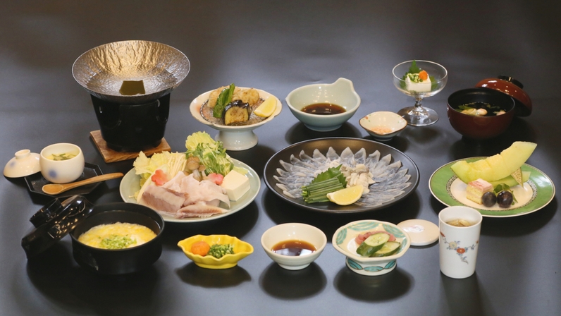 【冬の特別会席】本場下関ふくを気軽に堪能—お手軽ふく会席【部屋食または個室】（2食付）