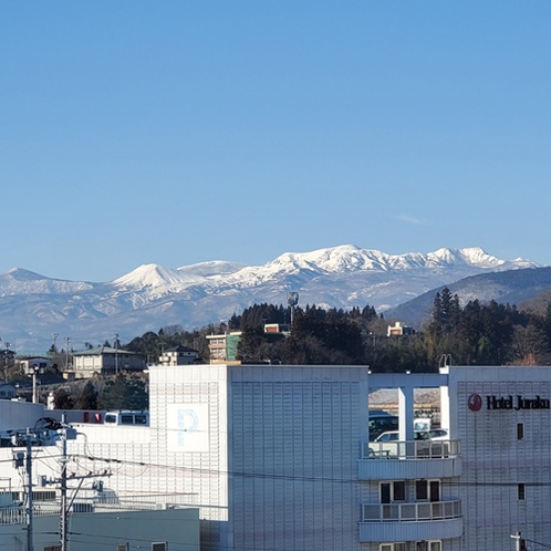 吾妻連峰スカイビュー客室から望む景色