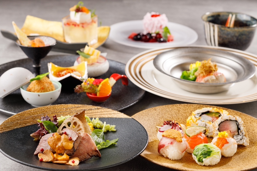 【日本料理・介寿荘】クリスマス和フレンチ会席【夕・朝食付】