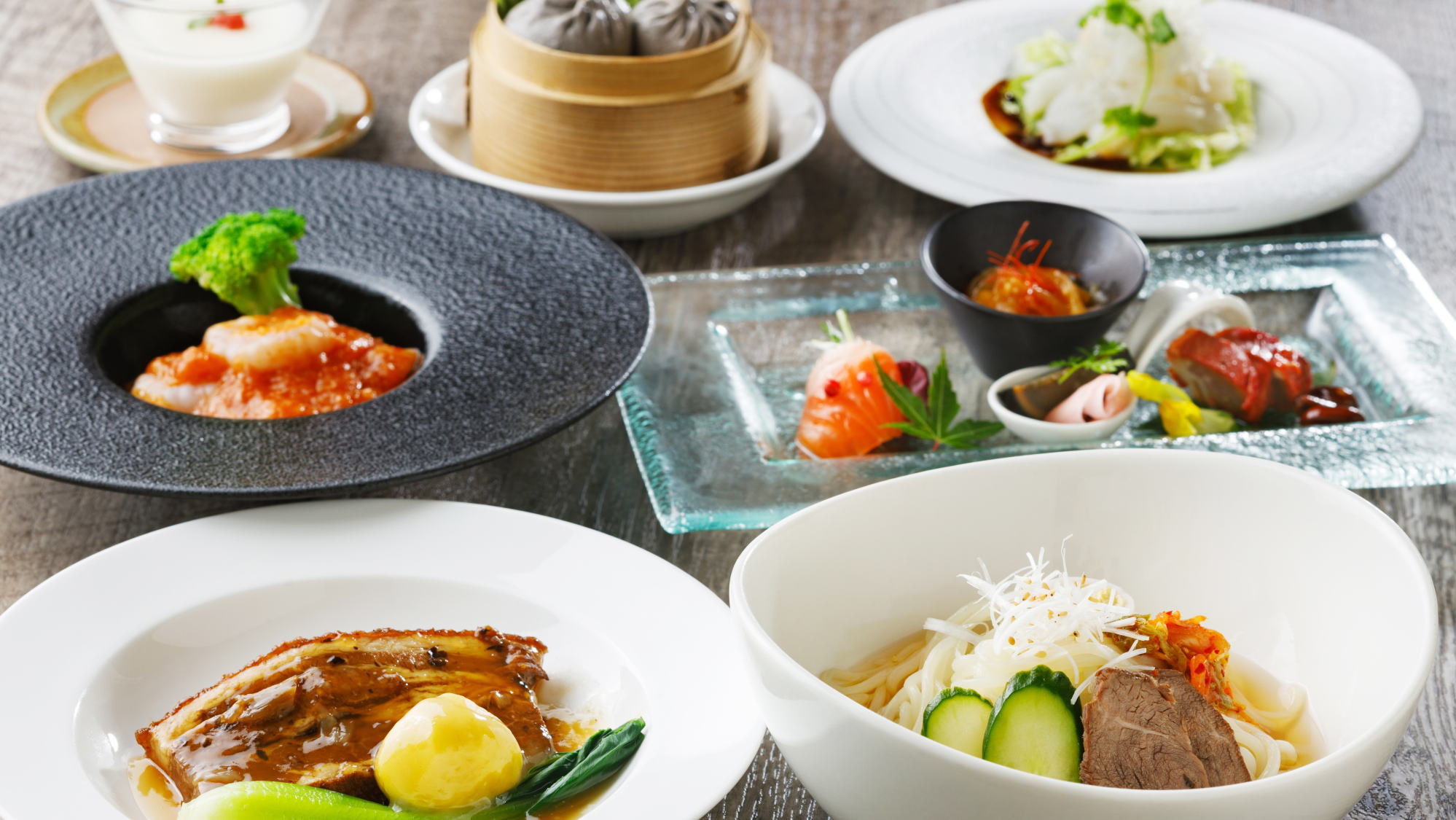 定番中華と盛岡冷麺が楽しめるディナーコース※9月,10月料理イメージ