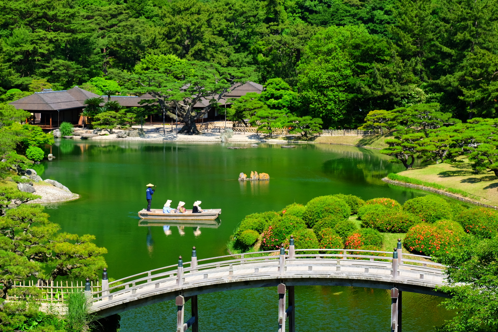 栗林公園の和船☆