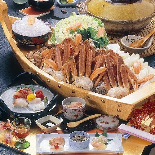 【冬の醍醐味♪ 『かにすき鍋』プラン】♪冬のカニはやっぱり鍋で！♪4名様迄お部屋食♪お一人様もOK！