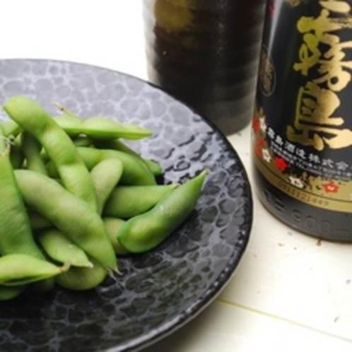 夕食「黒豆枝豆」