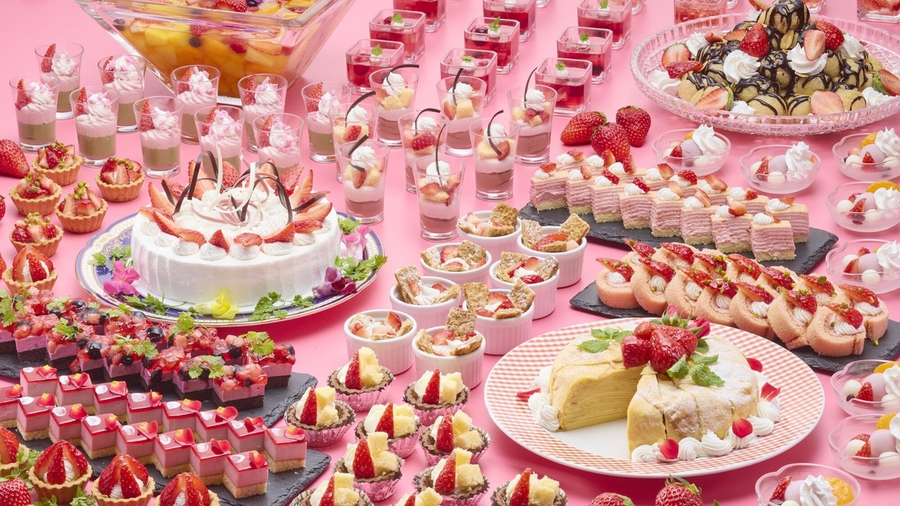 1月〜2月限定「苺フェア開催」今が旬の苺デザート ＆鮪解体ショーを楽しめる1泊2食付バイキング