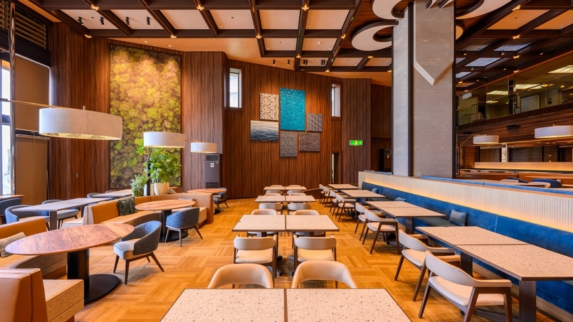 【年末年始】本館宿泊★夕食ランクアップ！リニューアルした日昇館新レストランでバイキング＆飲み放題付
