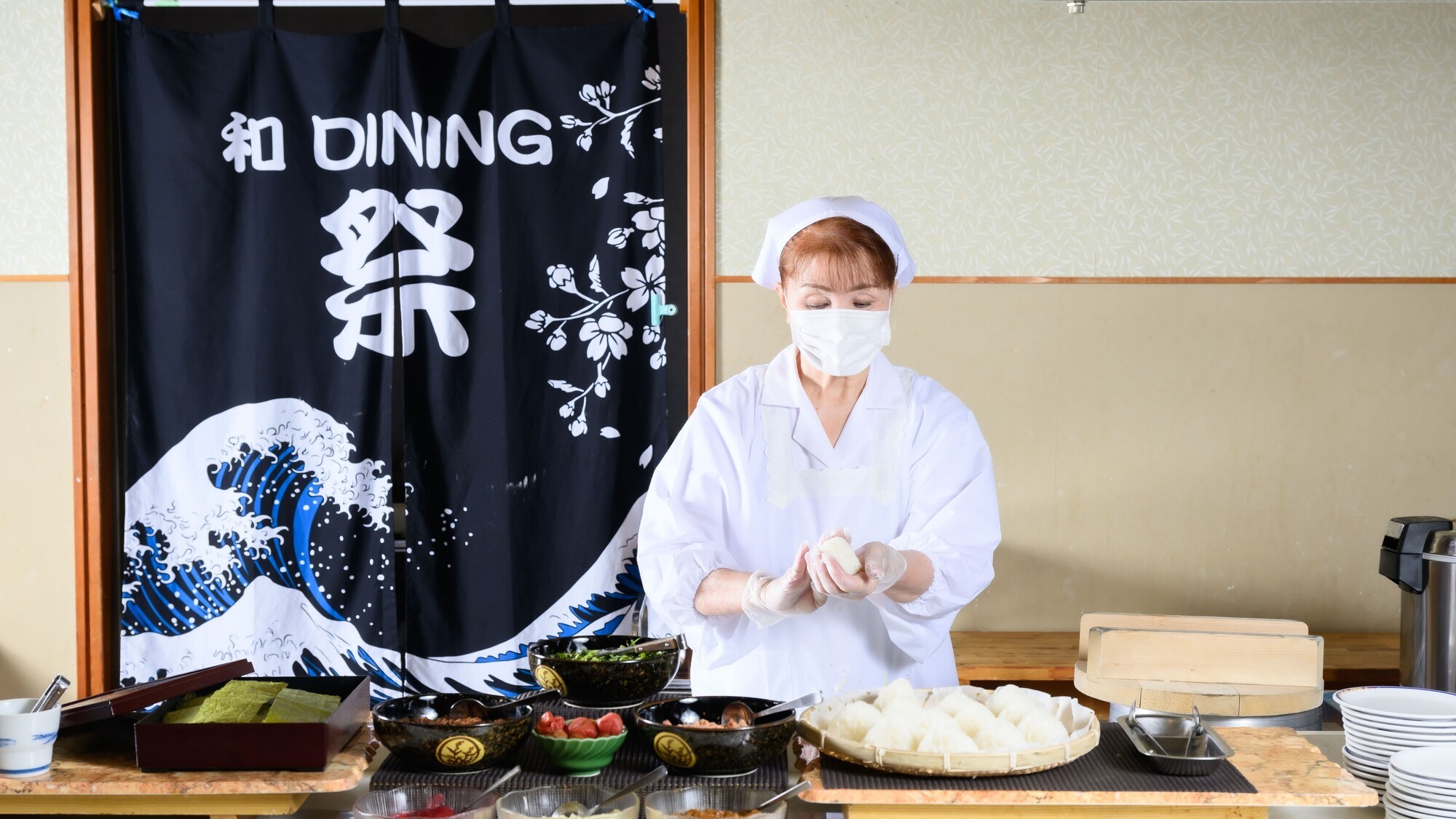 なぎさ館朝食バイキング