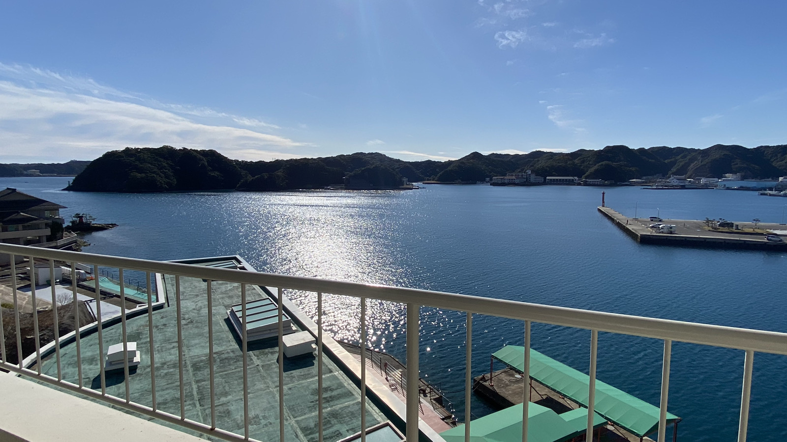 ホテル浦島の客室からの景色