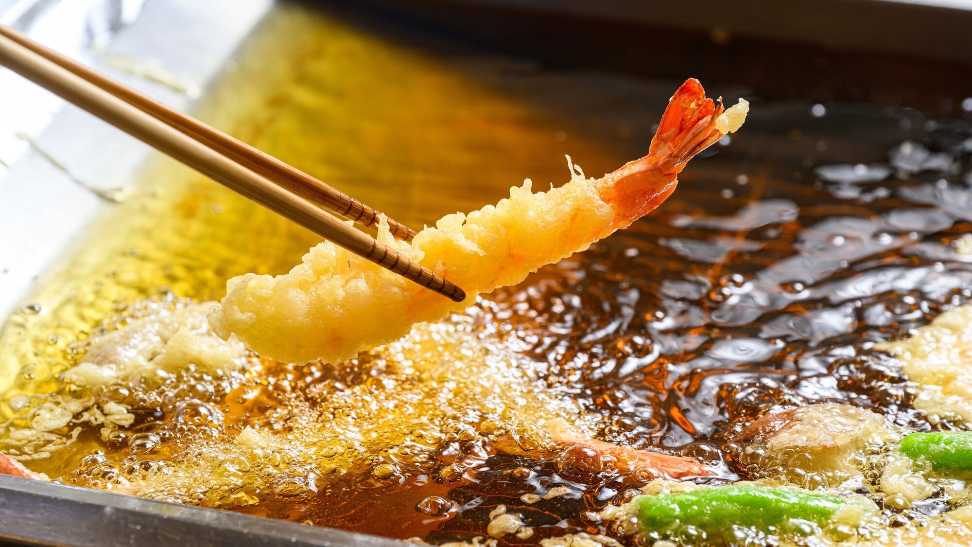 【山上館レストラン】揚げたての天ぷら