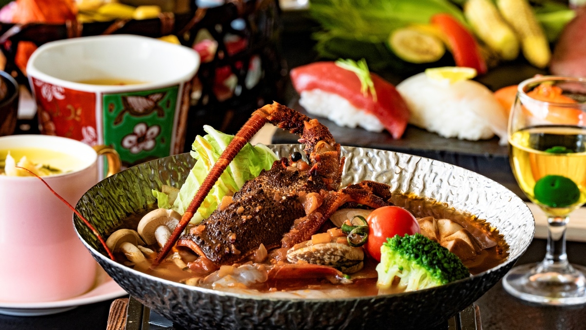 【夕食：五ツ星コース】北海道の贅沢食材  様々な技法で創り出す珠玉の献立！　プレミア会席「初音」