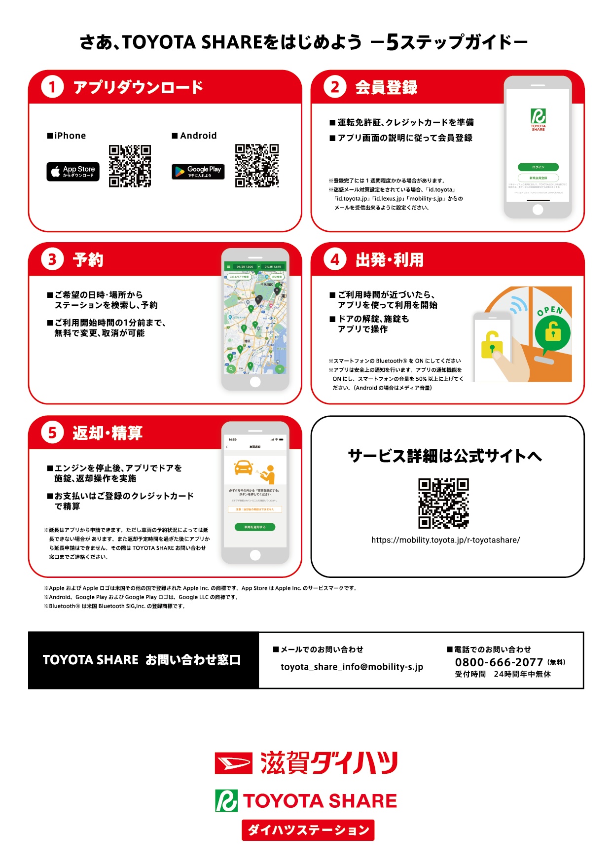 *TOYOTAカーシェア ご利用案内②