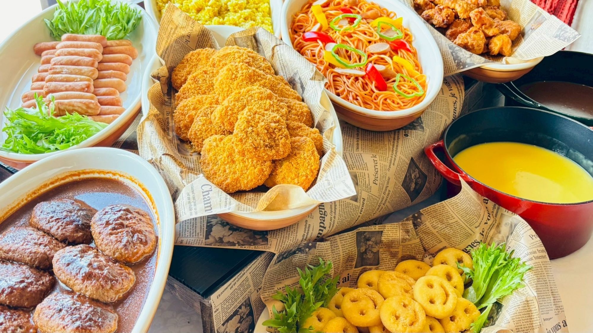 【夕食バイキングプラン】4月1日よりスタート！17:30〜21：00間に90分ご利用。＜2食付＞