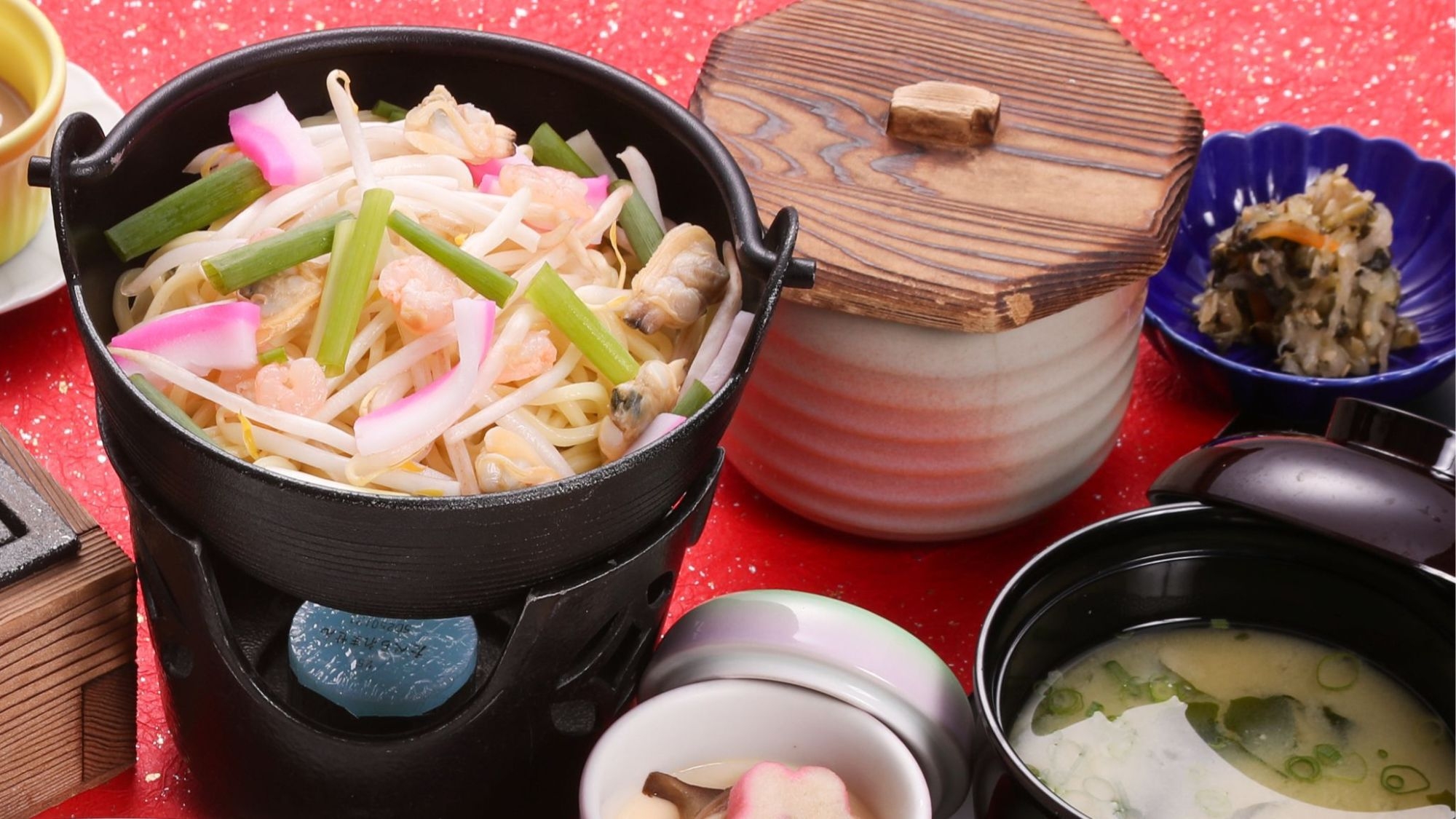 ★【鮑の踊り焼き付会席】鮑の踊り焼き・長崎名物豚の角煮・長崎ちゃんぽん鍋｜駐車場無料＜２食付＞