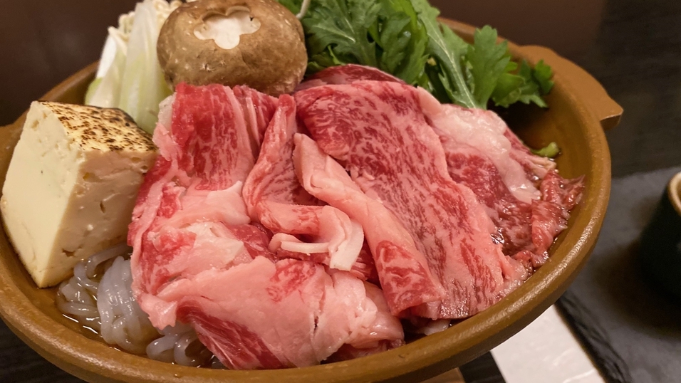 ■夏でも冬でも！■美味しいお肉が大好きな方ご必見！「甲州牛のすき焼き」プラン（夕朝食付）