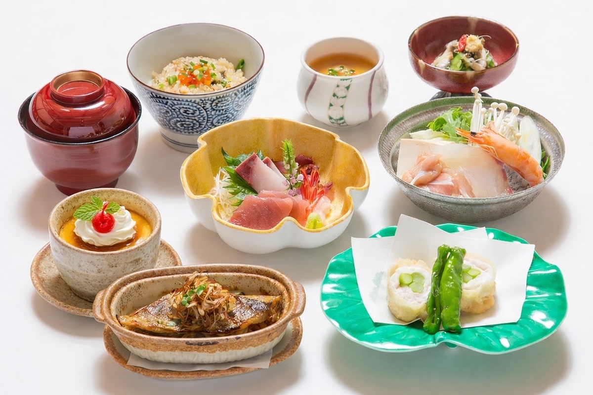 １泊３食付きプラン　夕食（一例）