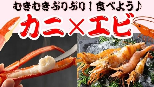 2026.3/22〜5/31　エビ！カニ！大好きさ！「香住蟹」半身付き「鬼海老と地海老会席」