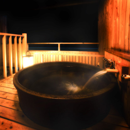 Japanese-style room with open-air bath (pottery bath and cypress bath cannot be selected)