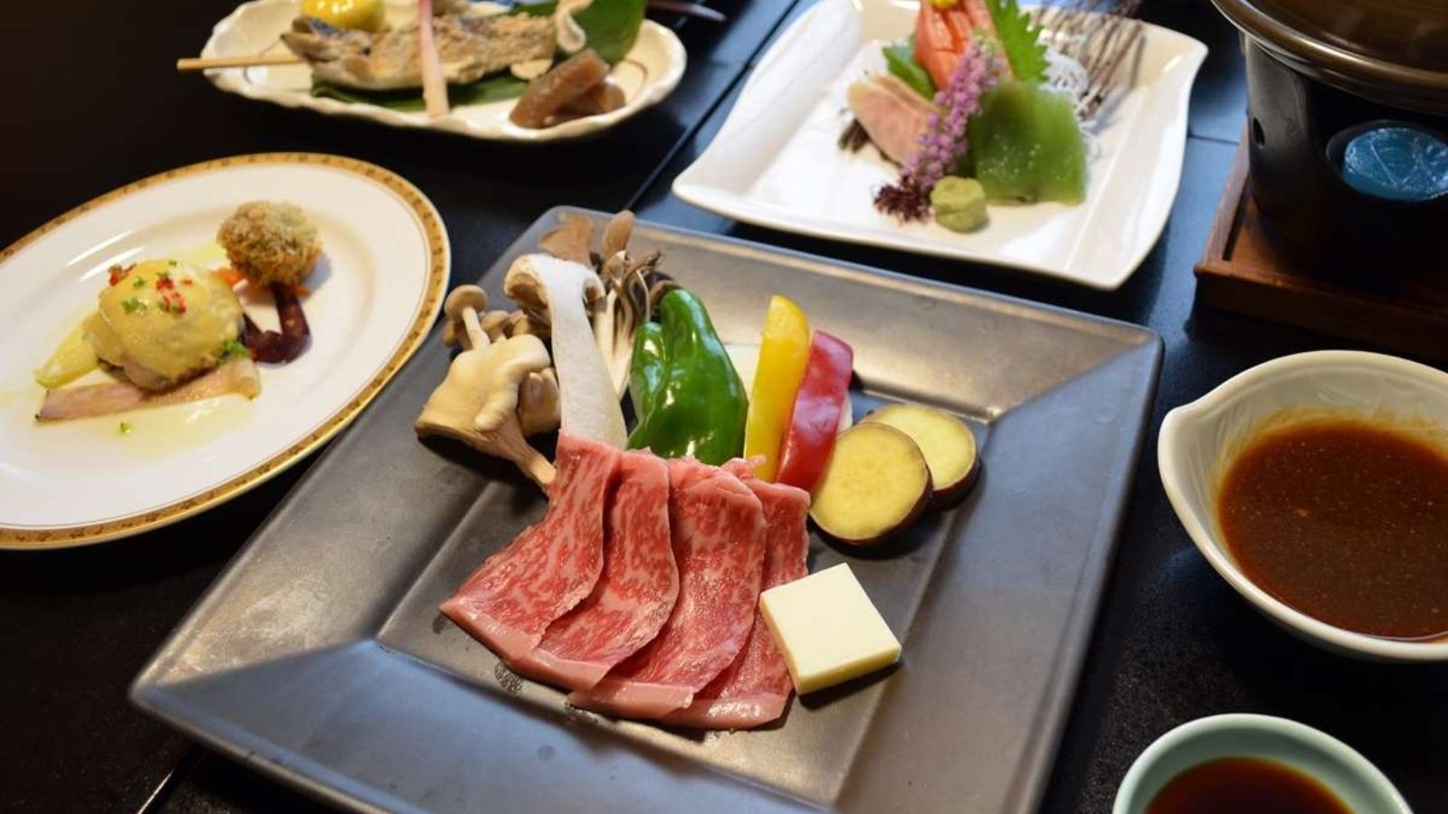 【年末年始限定】お正月特別朝食×上州牛の陶板焼き■18種の無料貸切露天風呂で非日常の癒し雪見風呂体験
