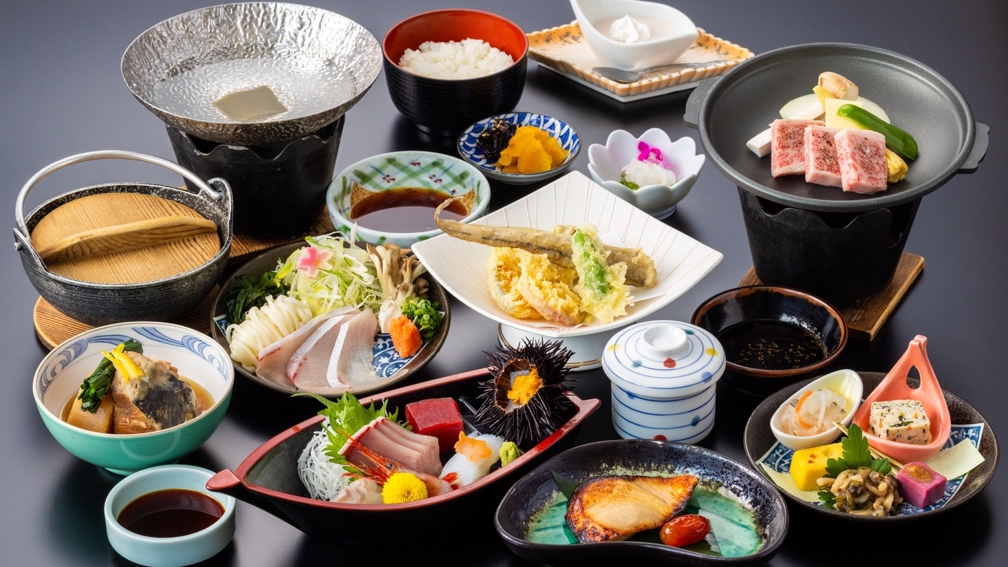 ☆☆☆【人気No1♪国産氷見牛すき焼き＆牛ヒレ陶板焼き＆白エビなど！】春の富山デラックス■３〜６月