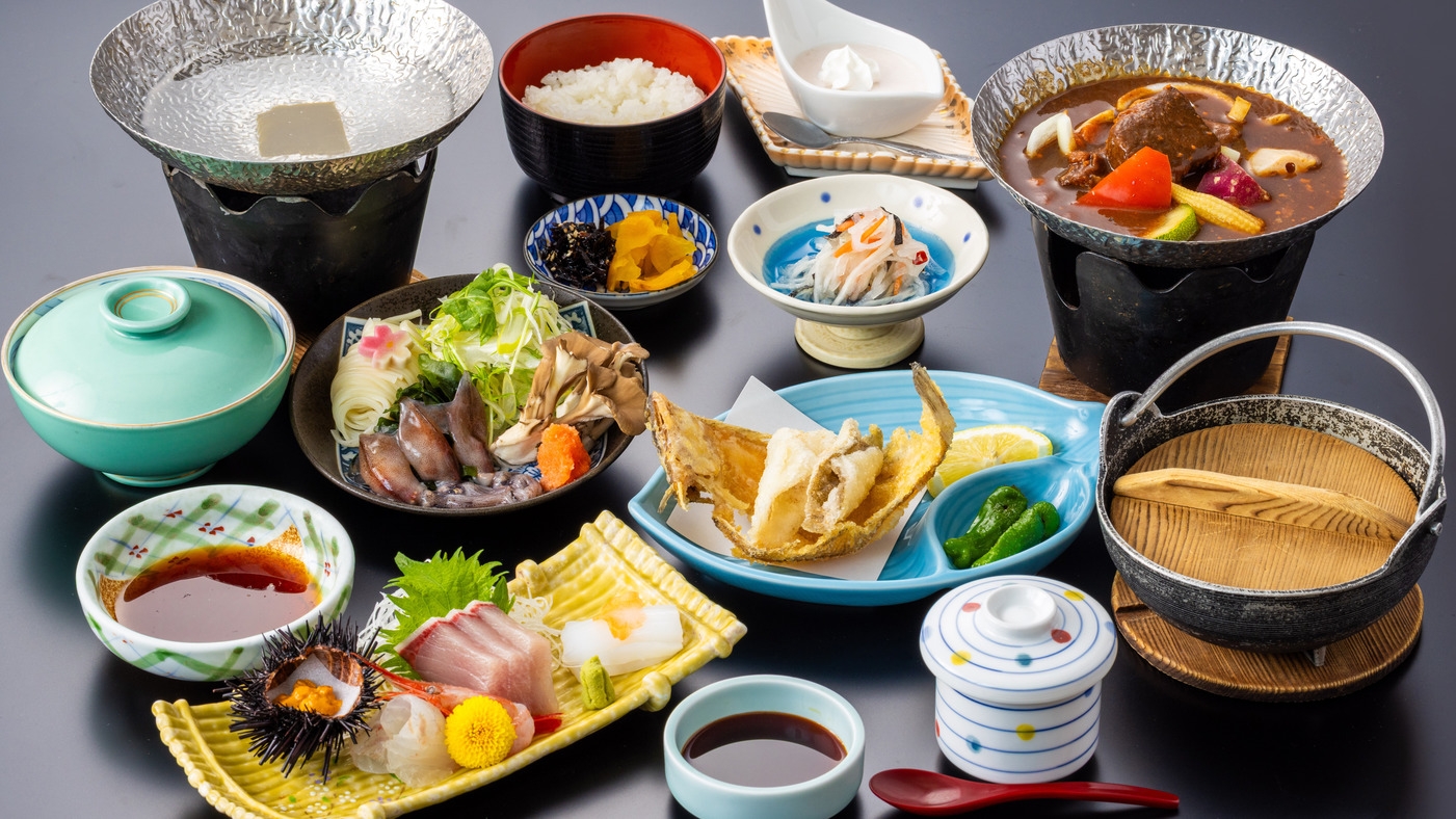 ☆【この価格で！春の氷見牛すき焼きと鮮魚５種盛り＆海鮮鍋等♪】氷見旬御膳でリーズナブルに■３〜６月
