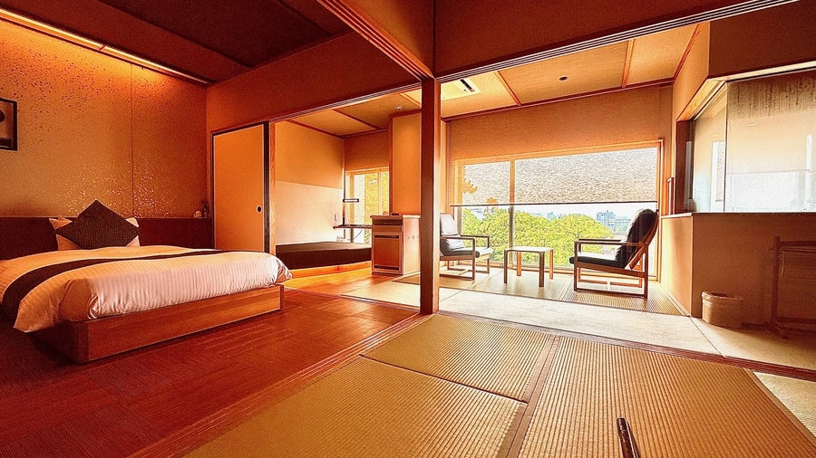 2025年夏リフレッシュ工事完了♪【S1　温泉付・部屋食】80㎡の和洋室【事前カード決済】