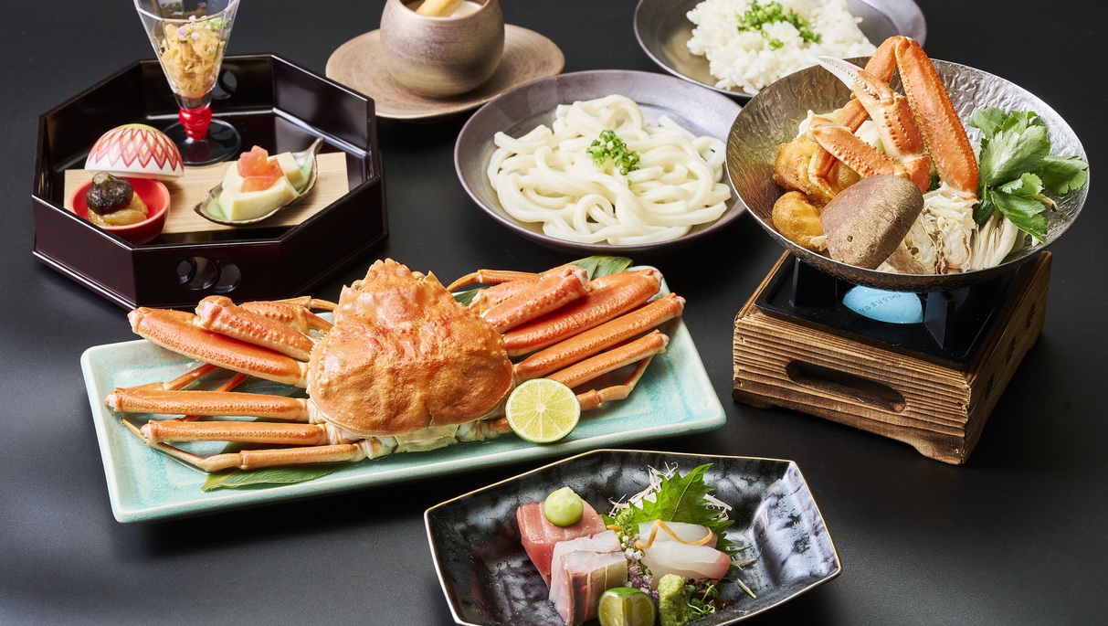 【2食付】金沢彩旬リニューアル　カニ会席＆朝食ビュッフェ■金沢駅西口より徒歩1分■大浴殿・サウナ完備