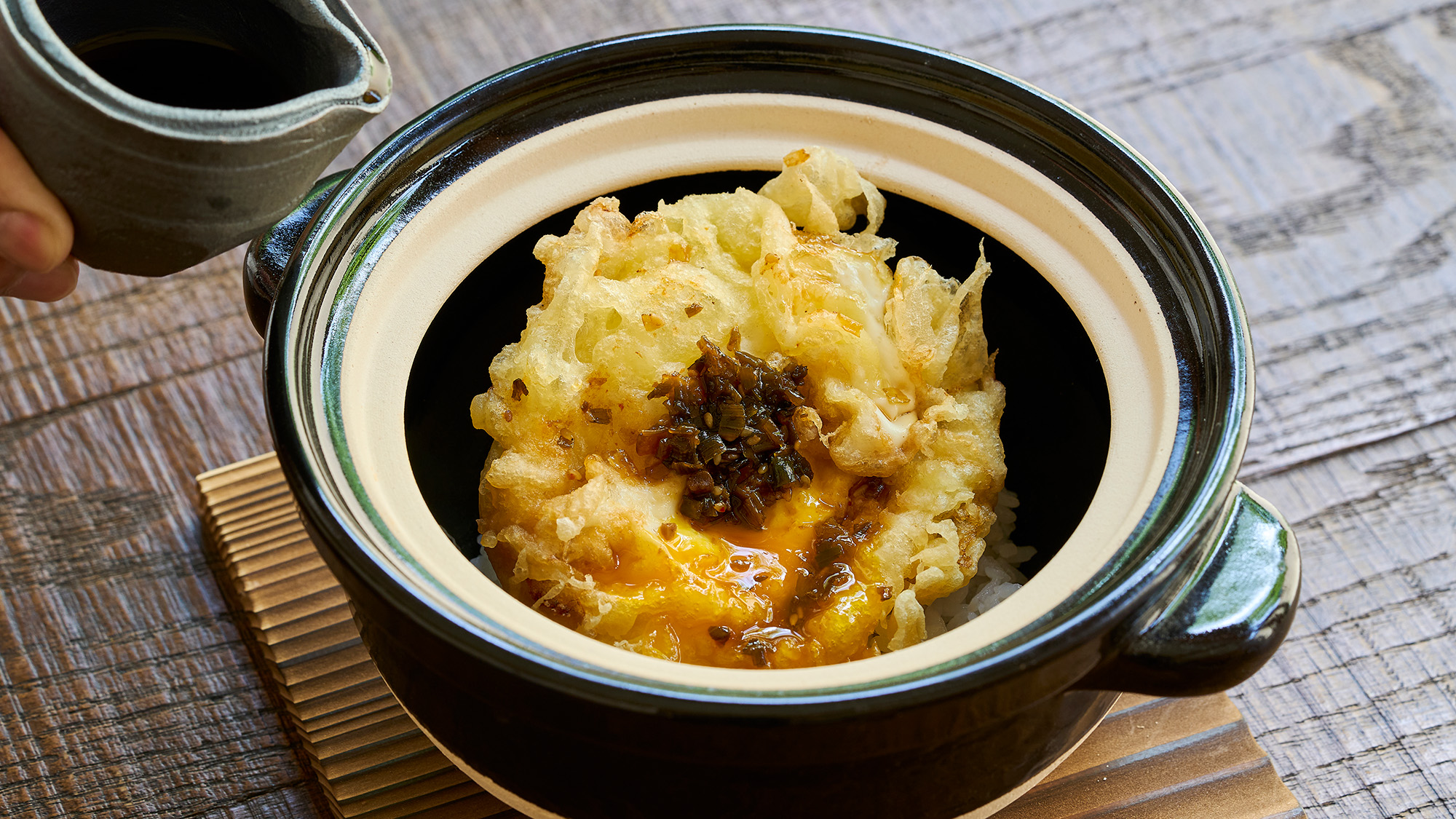 【金沢彩旬　朝食和膳】たまご天かけご飯