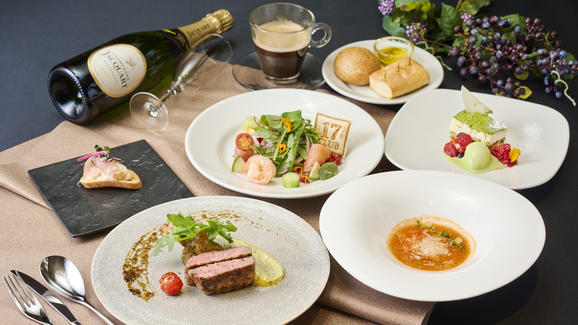 【17CLUB】能登牛ステーキコース