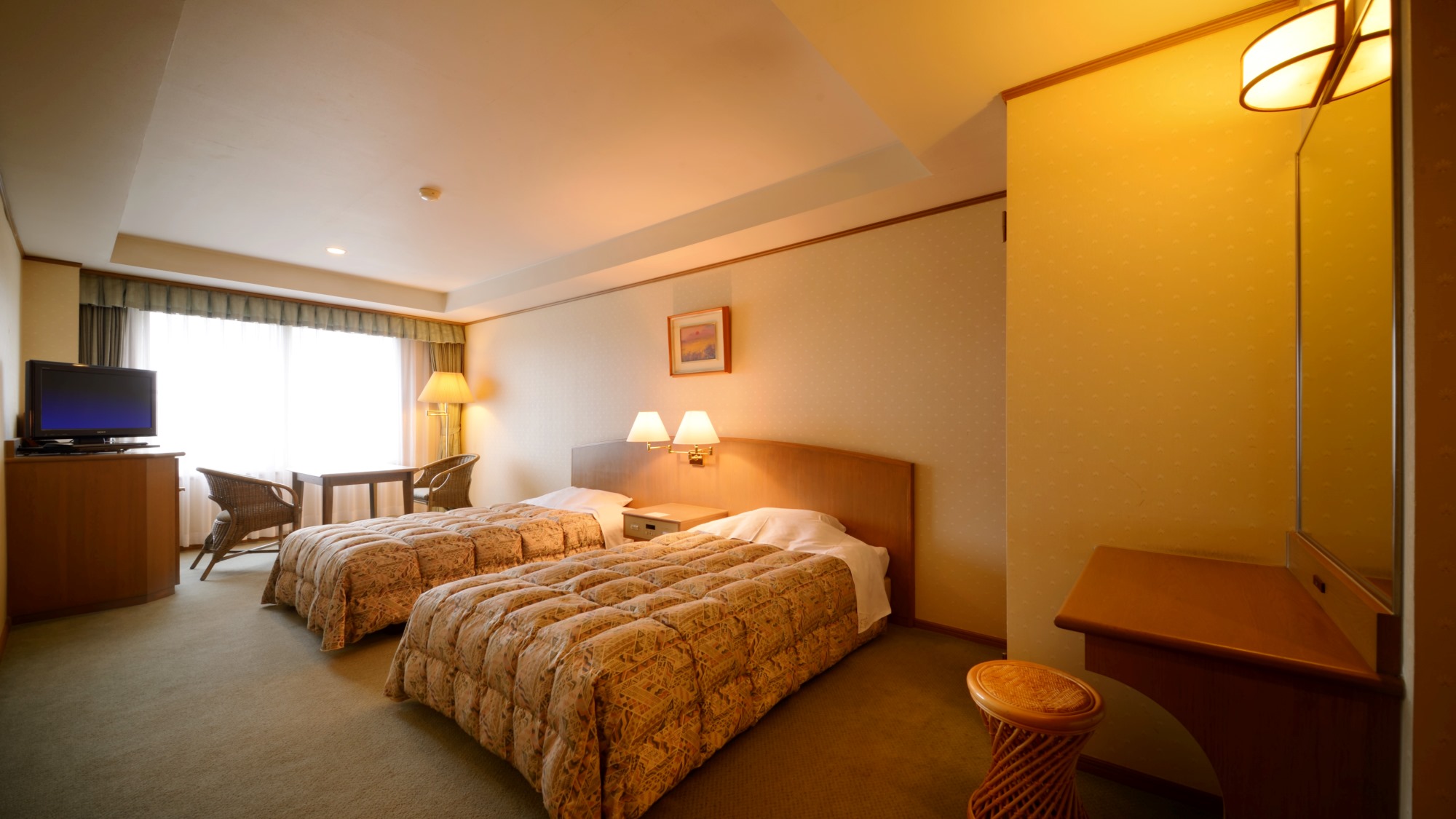 ゆったりとしたツインルーム