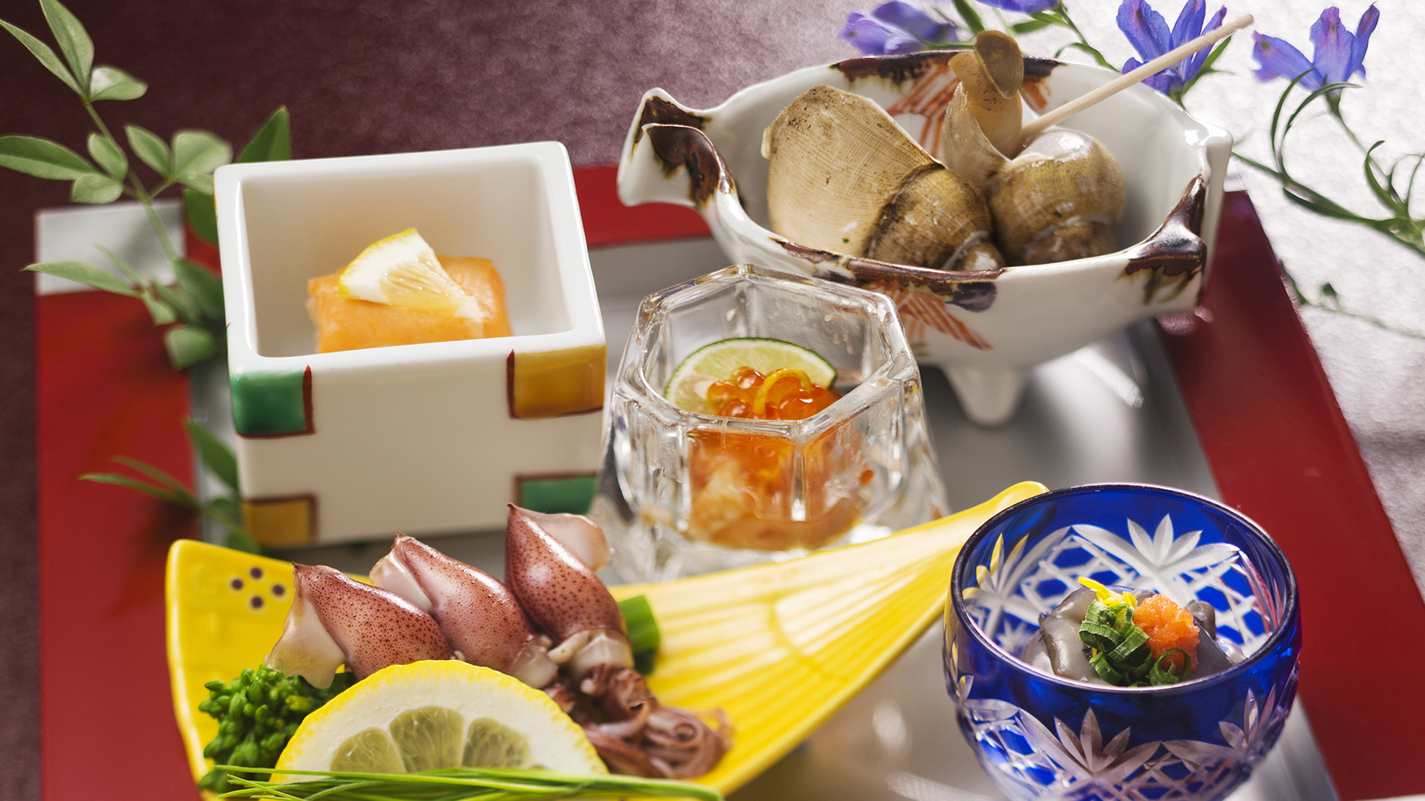 【ホタルイカ】【バイ貝】【鱒鮨】♪富山の名物を贅沢に詰め込んだ季節の前菜♪